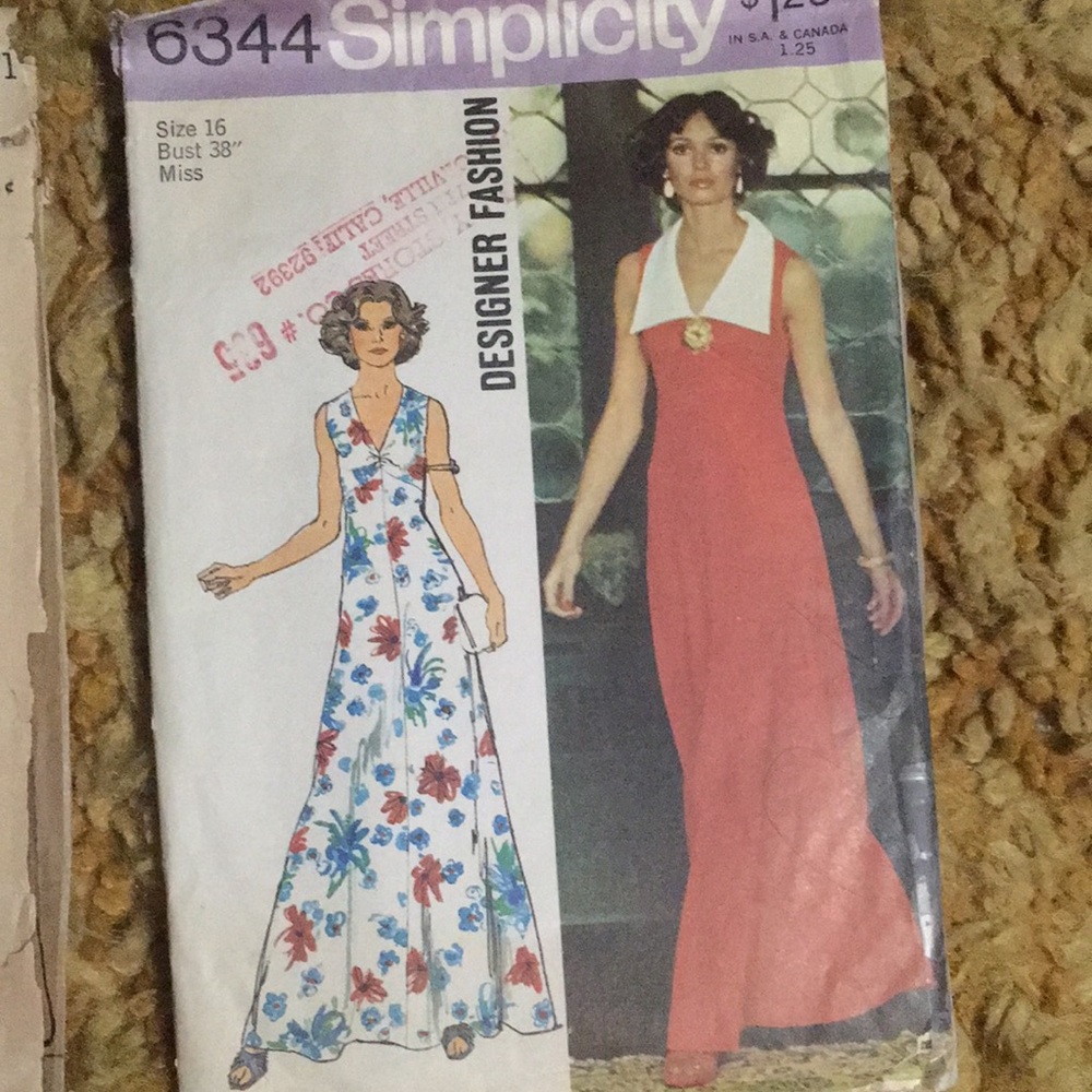 Vintage sewing patterns 70’s
